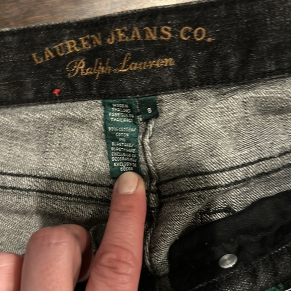 Lauren Ralph Lauren Classic Straight black straight leg jeans size 8 - Picture 2 of 4